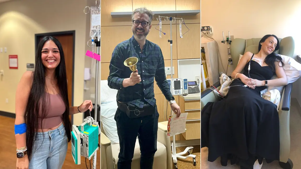 روزنامه‌نگار هاف‌پست گرییم دیمنیِیک (در مرکز)، جسیکا آکوستا (در سمت چپ) و دیانا زیپدا (در سمت راست) همه تشخیص سرطان روده بزرگ دریافت کرده‌اند.